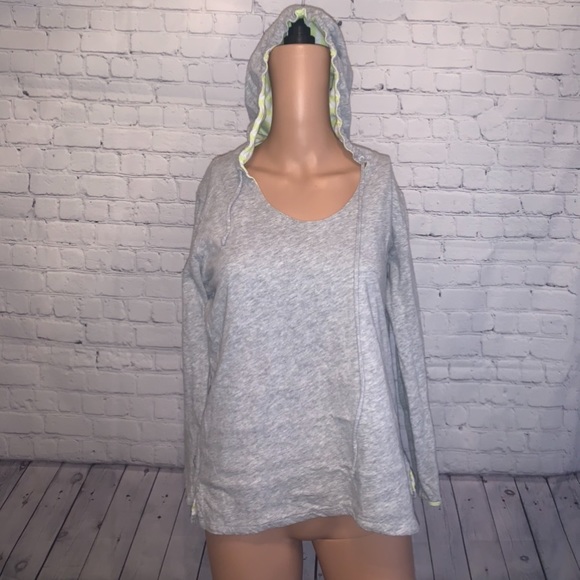 Tops - Yellow Striped & Gray Hoodie size S